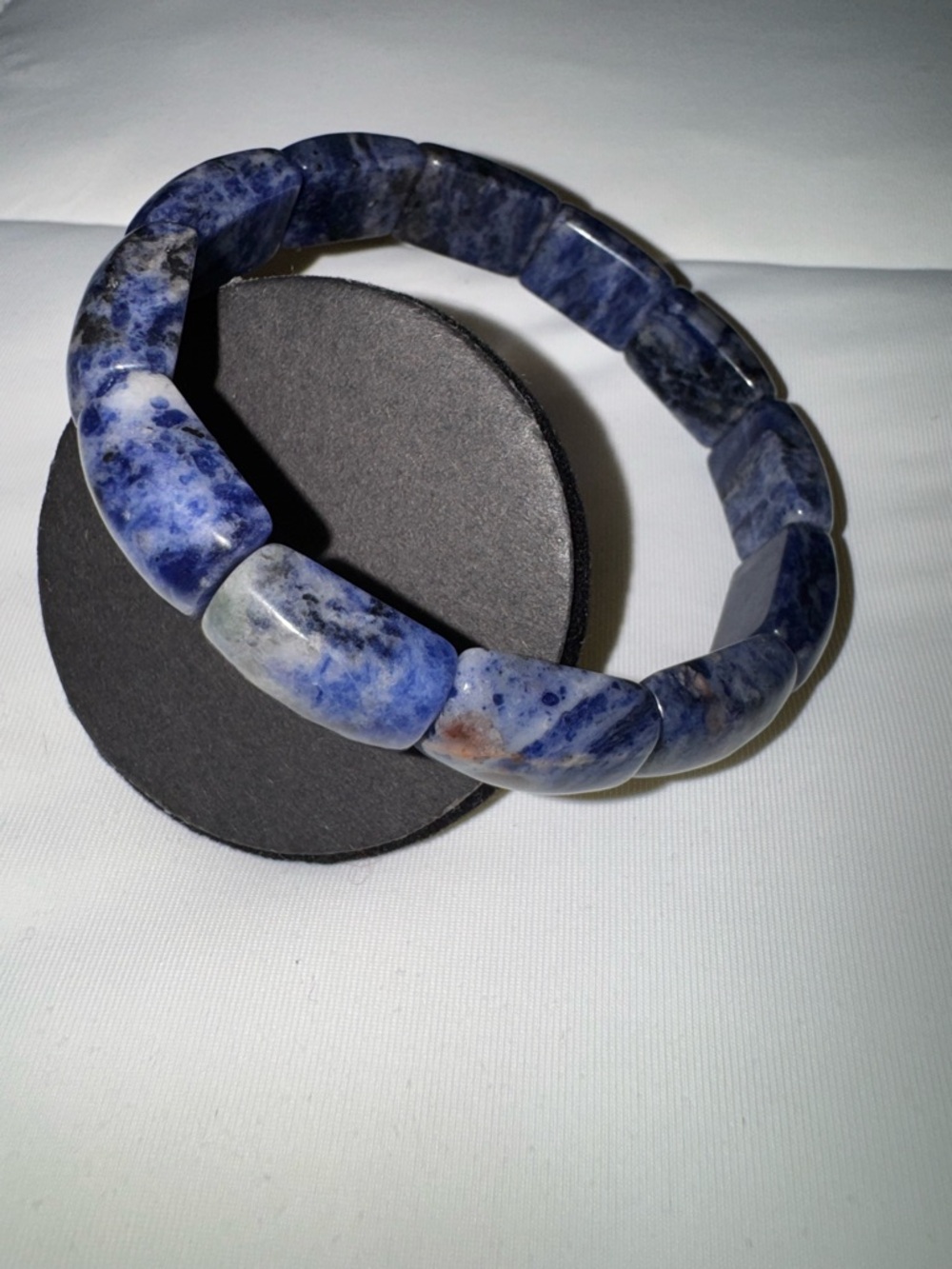 Blue Sodalite Chunky Stretch Bracelet